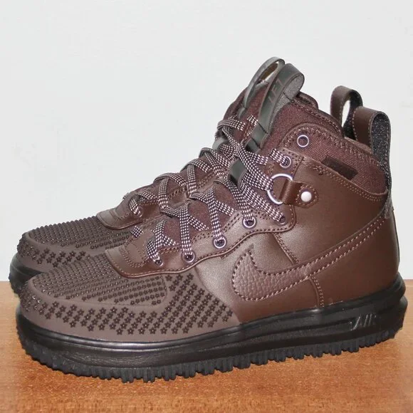 Nike Lunar Force 1 Duckboot Boots Mens 7 Womens 8.5 Baroque Brown